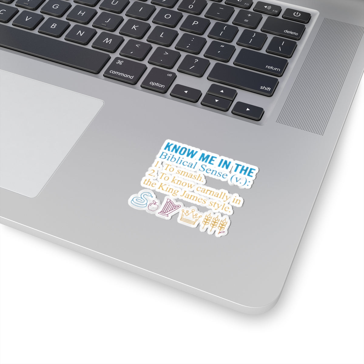 "Good Book Series Know Me In The Biblical Sense" Sticker — Main
