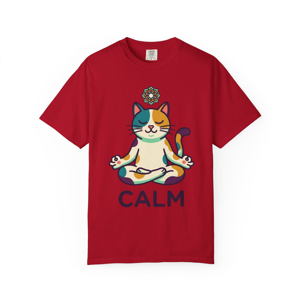 "Cat CALM" Unisex Garment-Dyed Tee