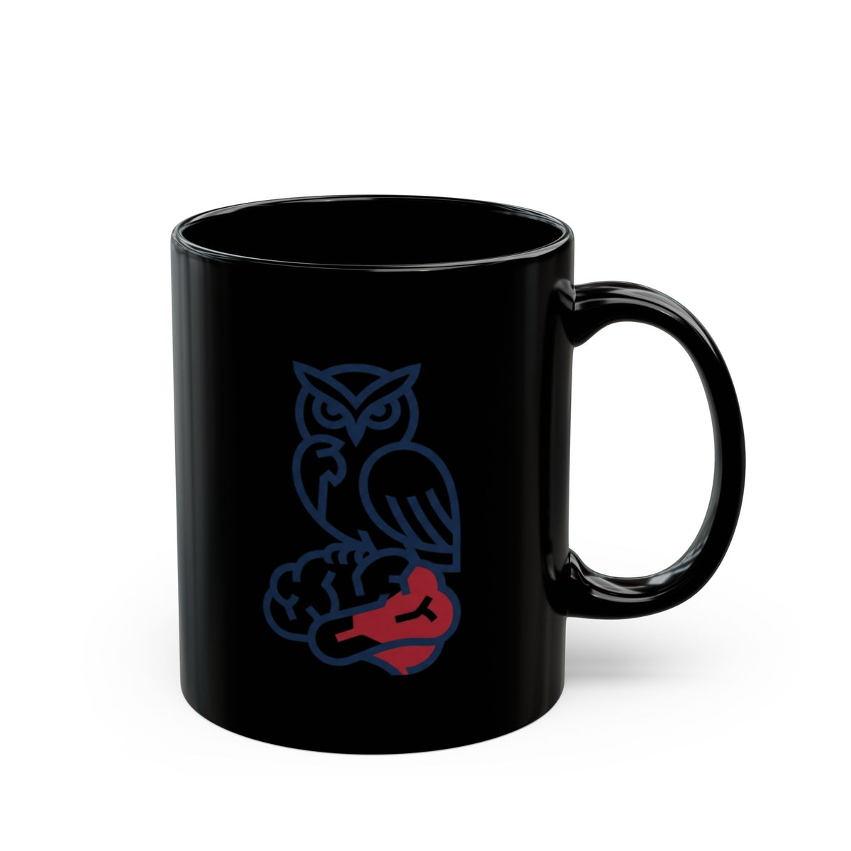 "Make America Think Again" Black Ceramic Mug — Graphic