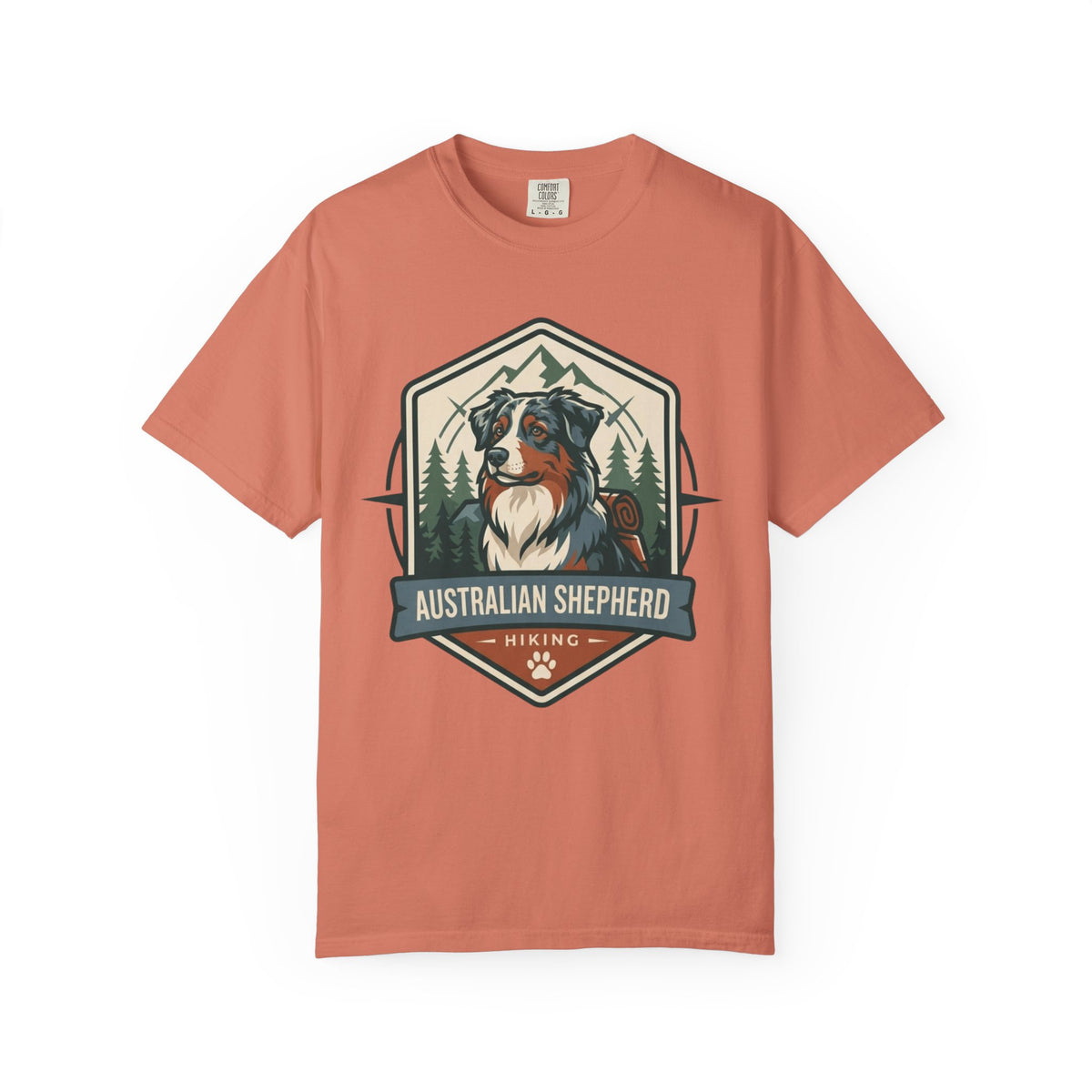 "Australian Sheperd" Unisex Garment-Dyed Tee