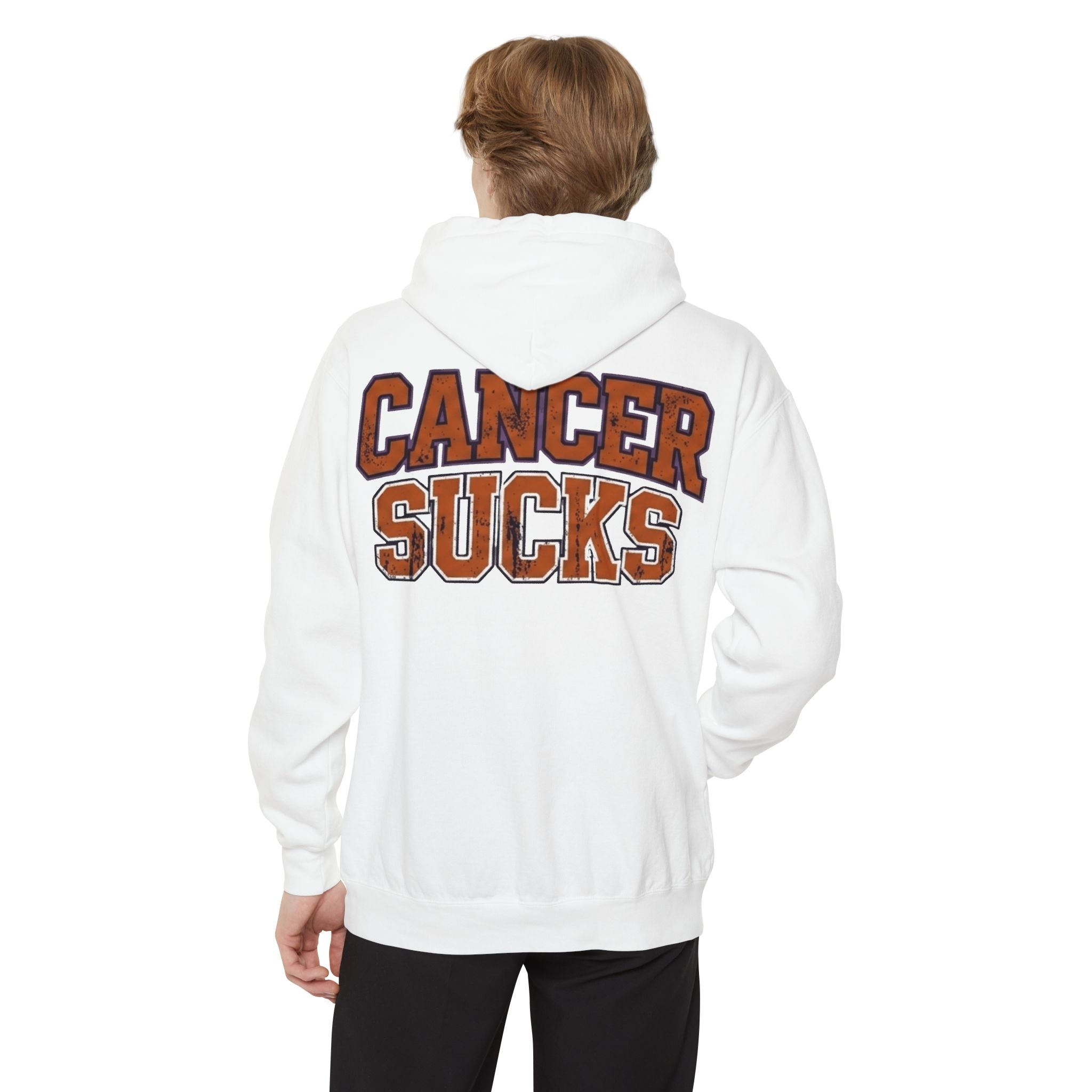 "Cancer Sucks" Garment-Dyed Hoodie