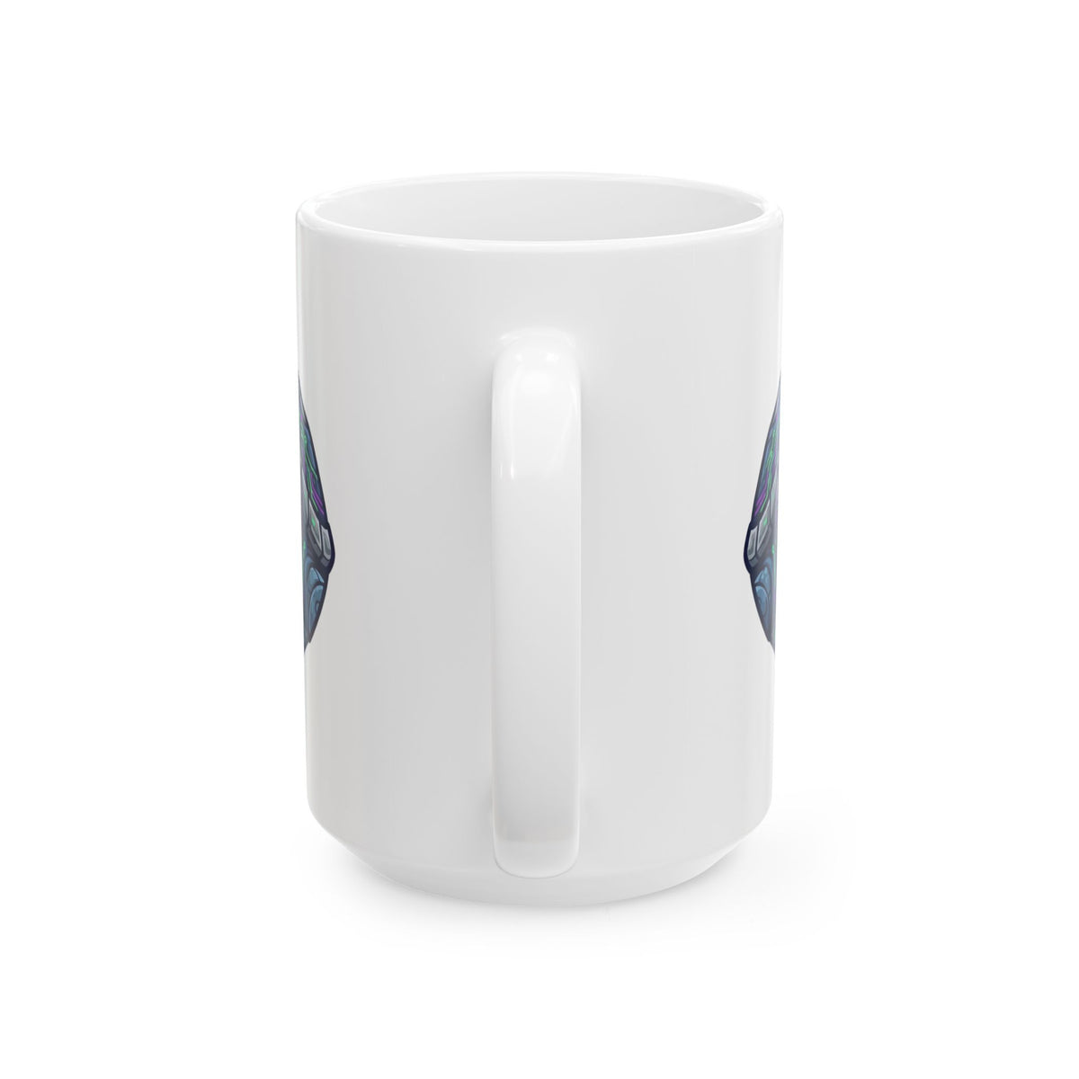 "Cyber Turtle" White Ceramic Mug — Graphic