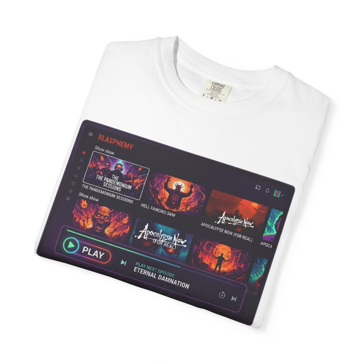 "Good Book Series Blasphemy & Chill" Unisex Garment-Dyed Tee