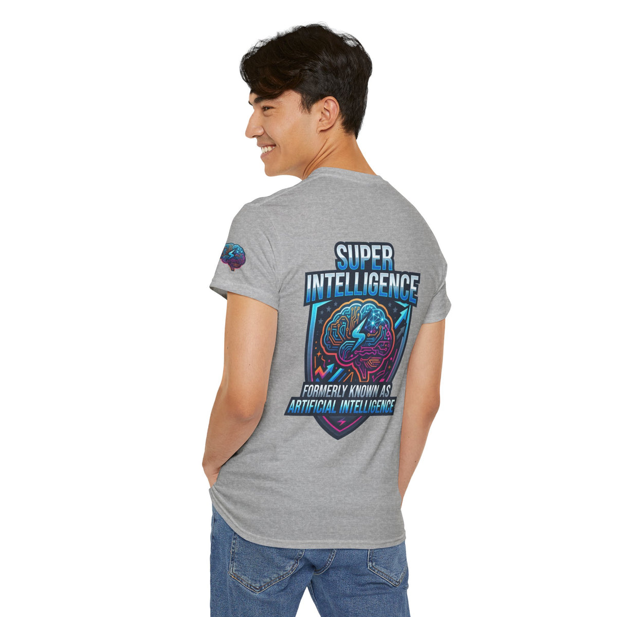 Color: Sport Grey | Super Intelligence Premium Graphic Tee