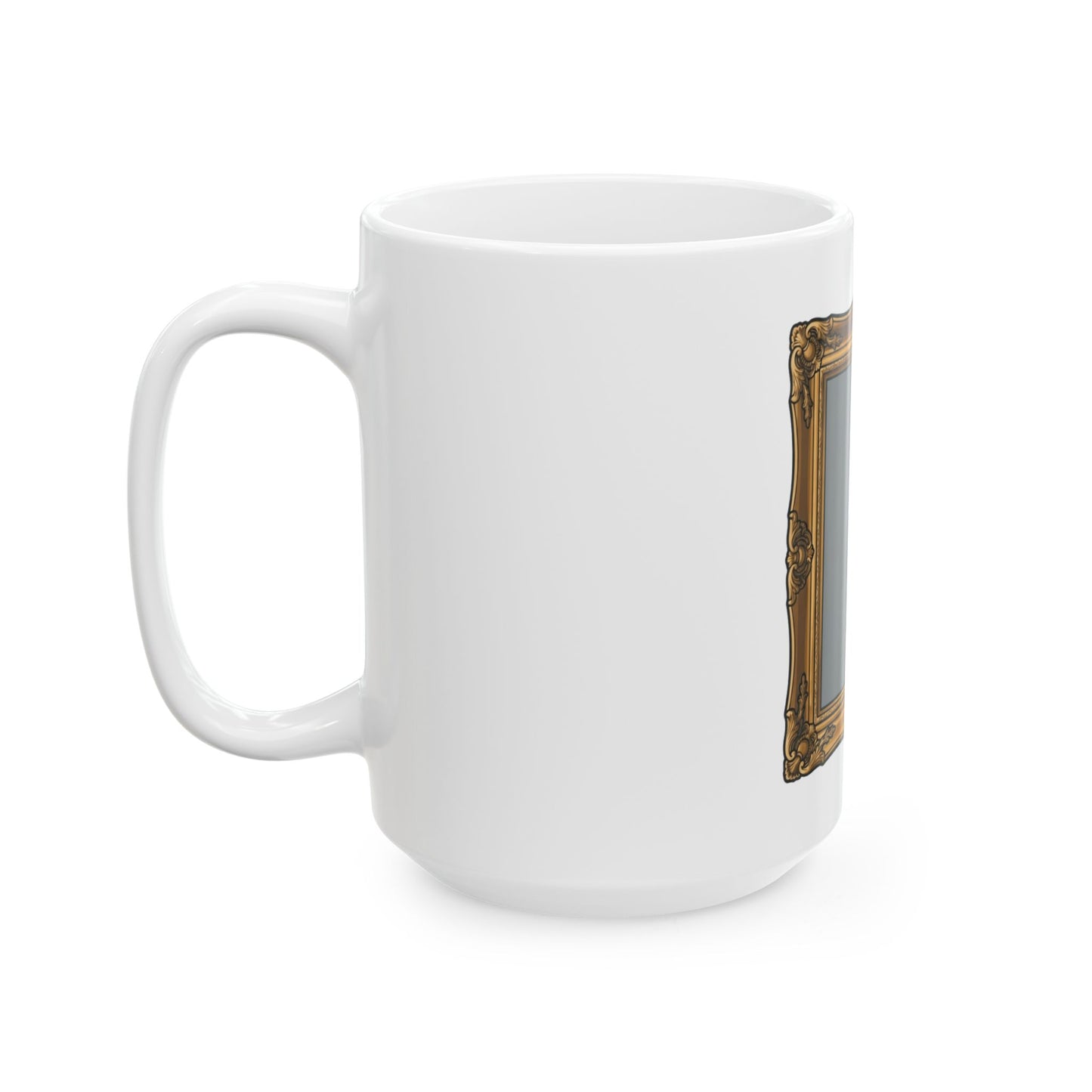 "Nobody Was Watching" White Ceramic Mug — Graphic