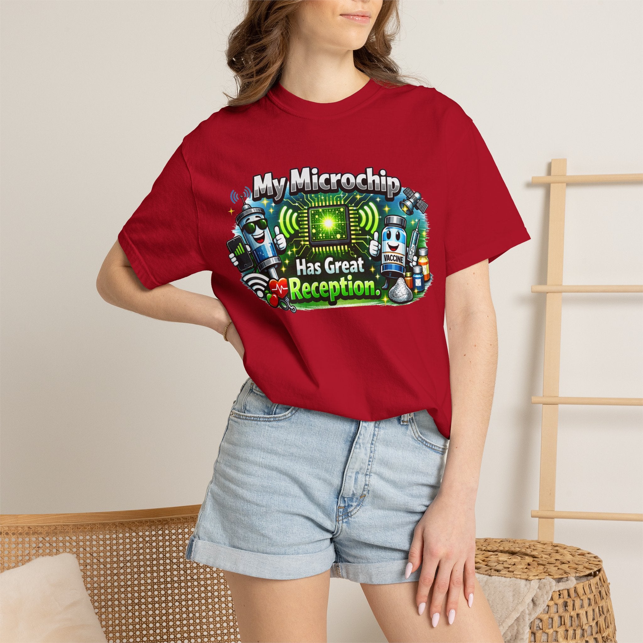 Great Reception Microchip | Garment-Dyed Tee — AttitudeShirts