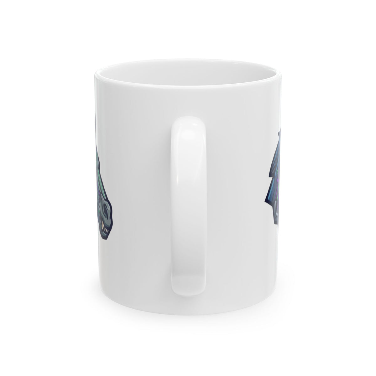 "Cyber Mustang" White Ceramic Mug — Graphic