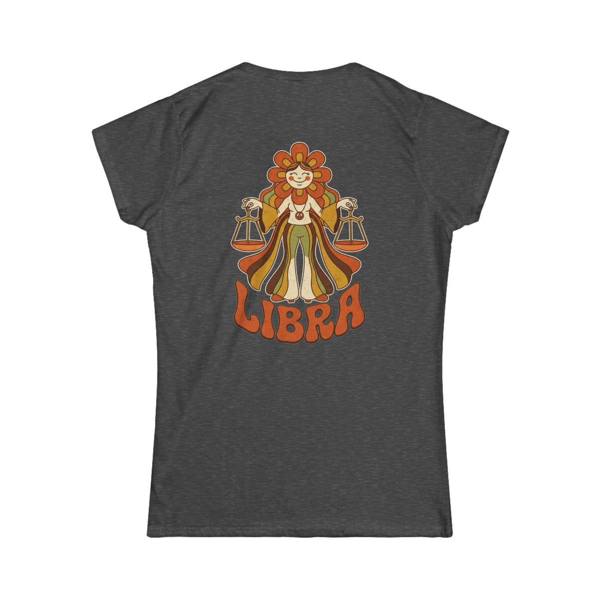 "Retro Mascot Groovy Libra" Women's Tee