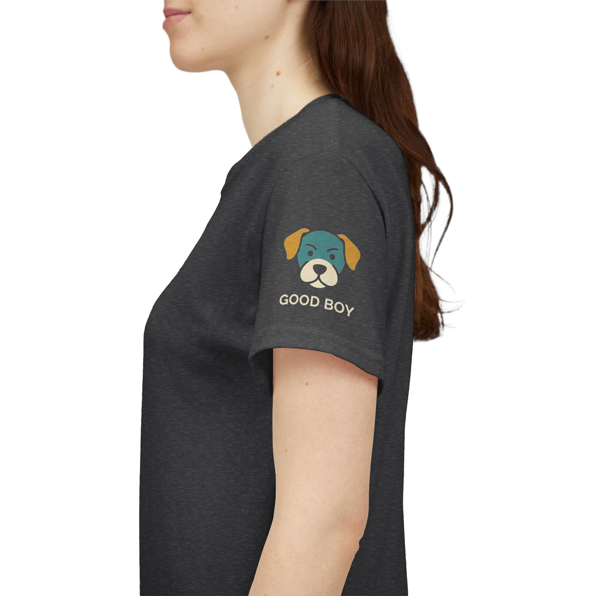 Color: Dark Heather | I'm A Good Boy Premium Graphic Tee