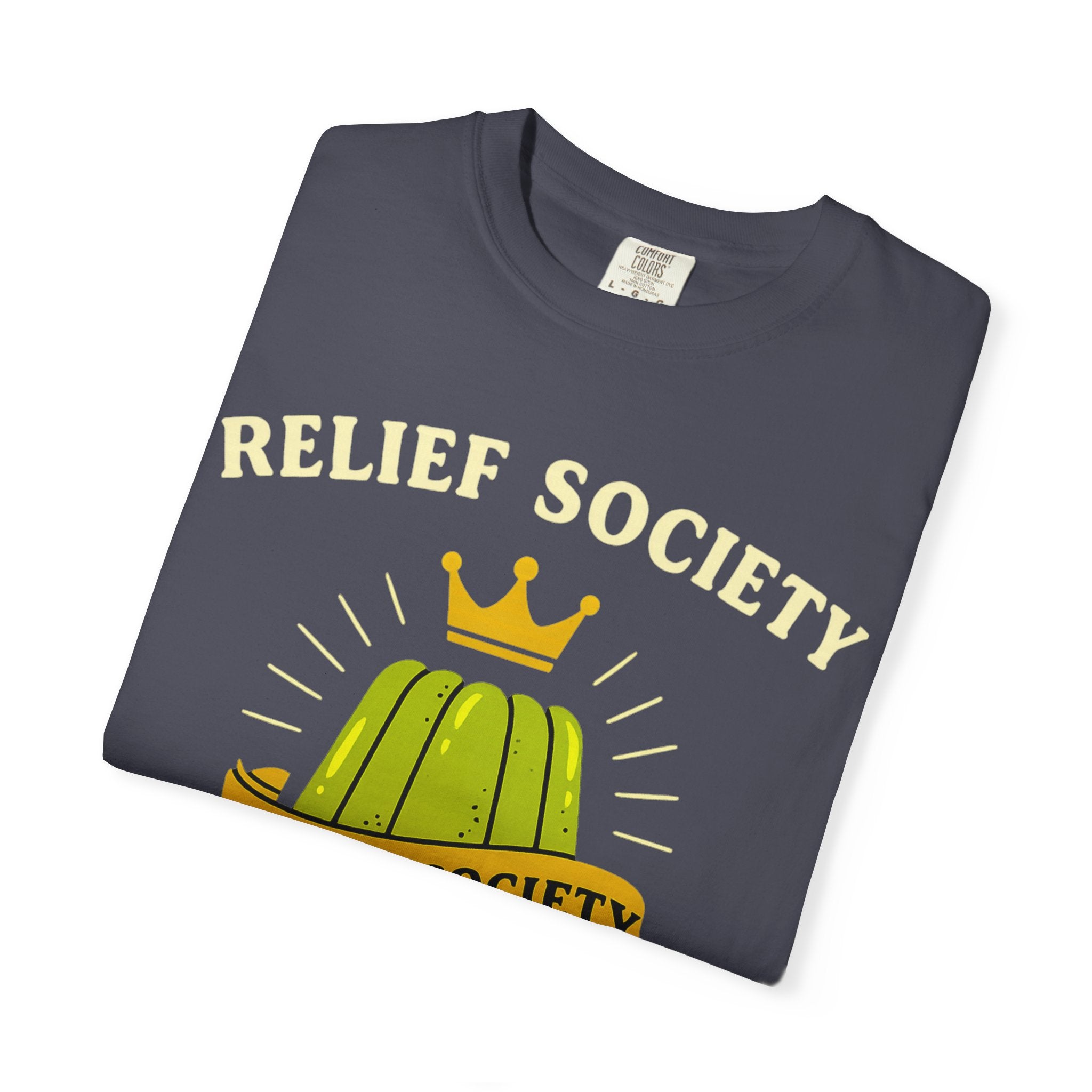 "Relief Society Bake-Off Champion" Unisex Garment-Dyed T-shirt