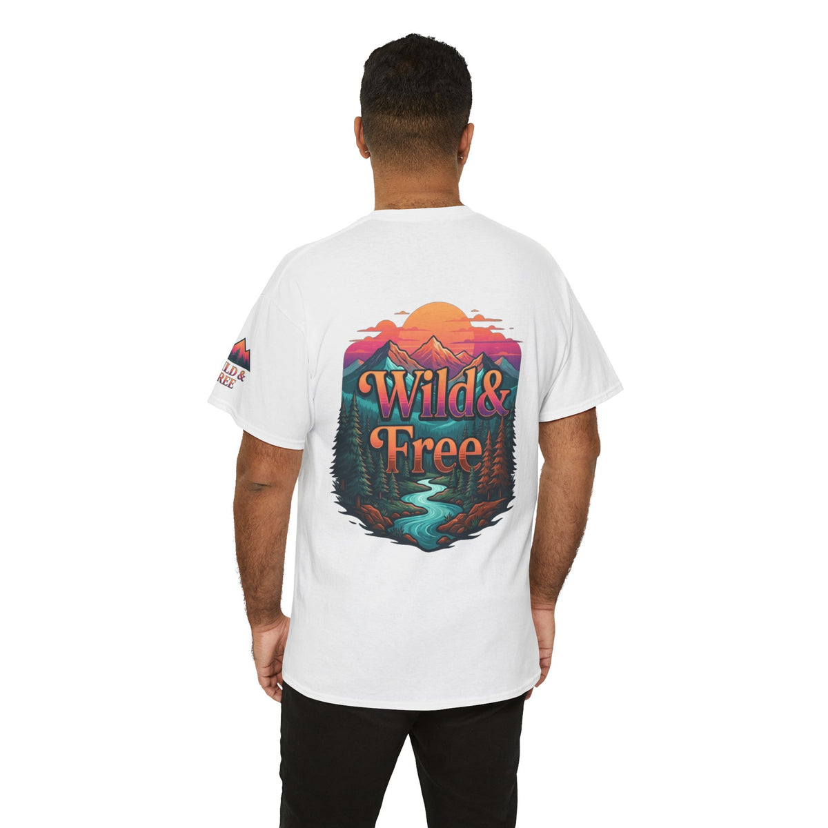 Color: White | Wild & Free Premium Graphic Tee