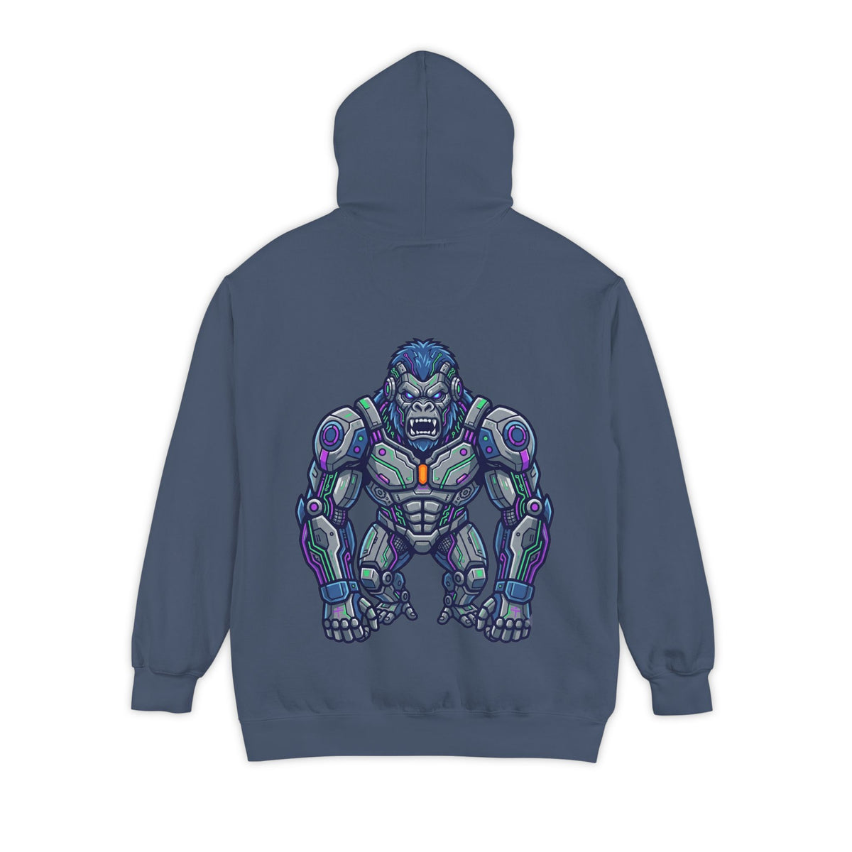 Color: Denim | Cyber Gorilla Garment-Dyed Hoodie