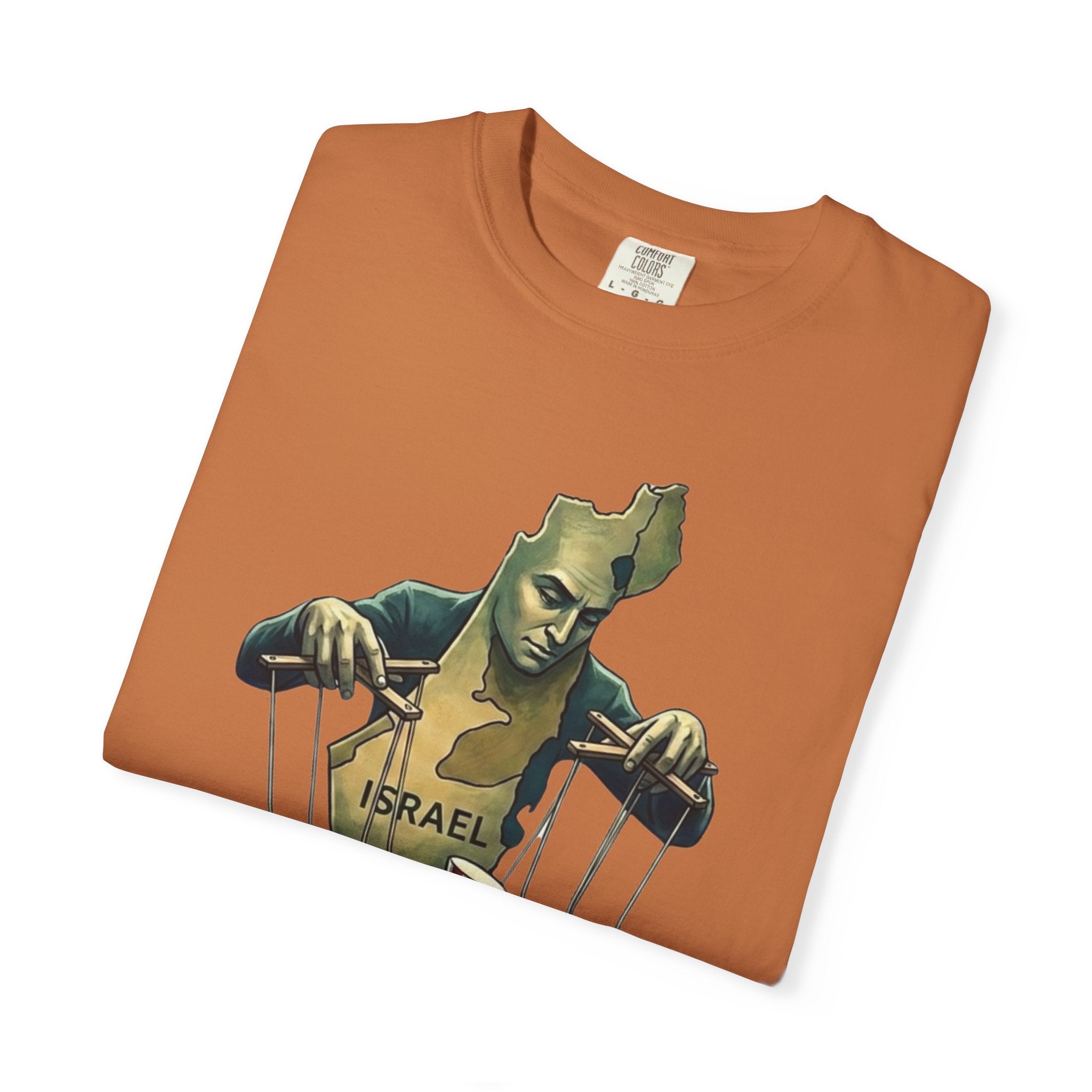 "The Global Puppet Master" Unisex Garment-Dyed T-shirt