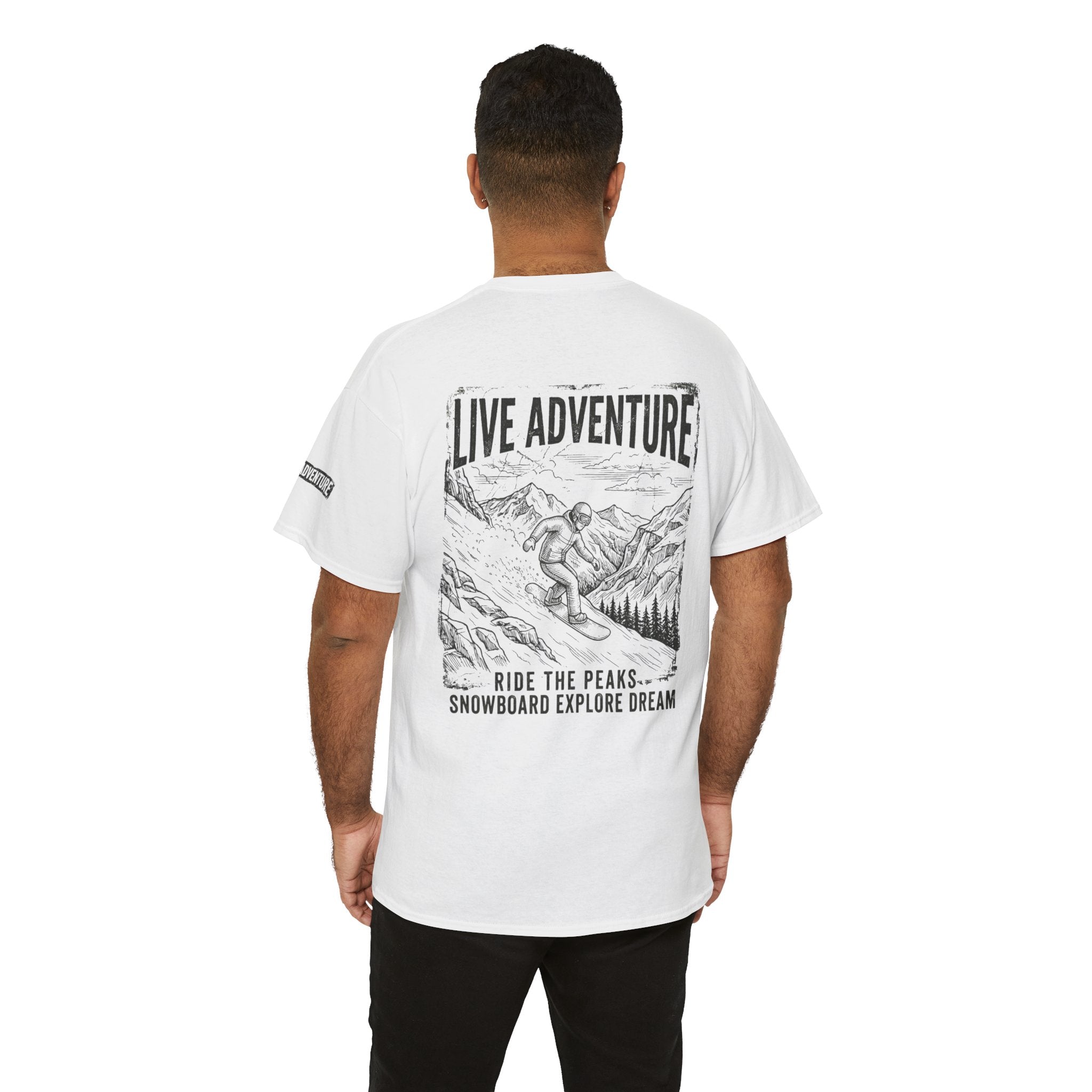 "Live Adventure - Snowboard" Premium Graphic Tee