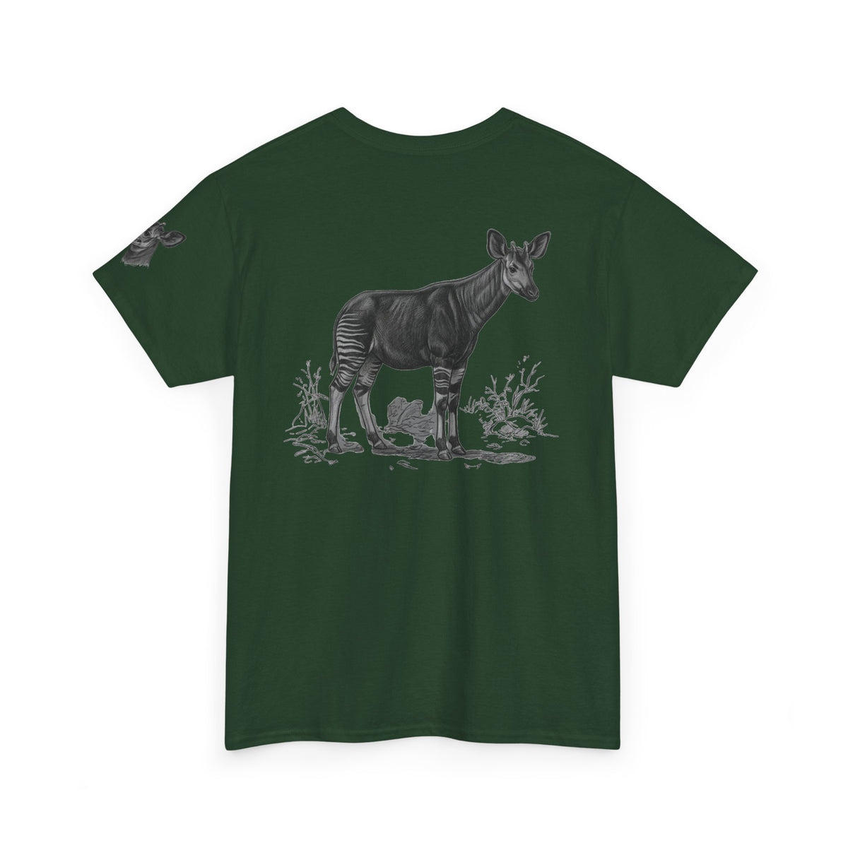 "Pencil Sketch Art Okapi" Premium Graphic Tee