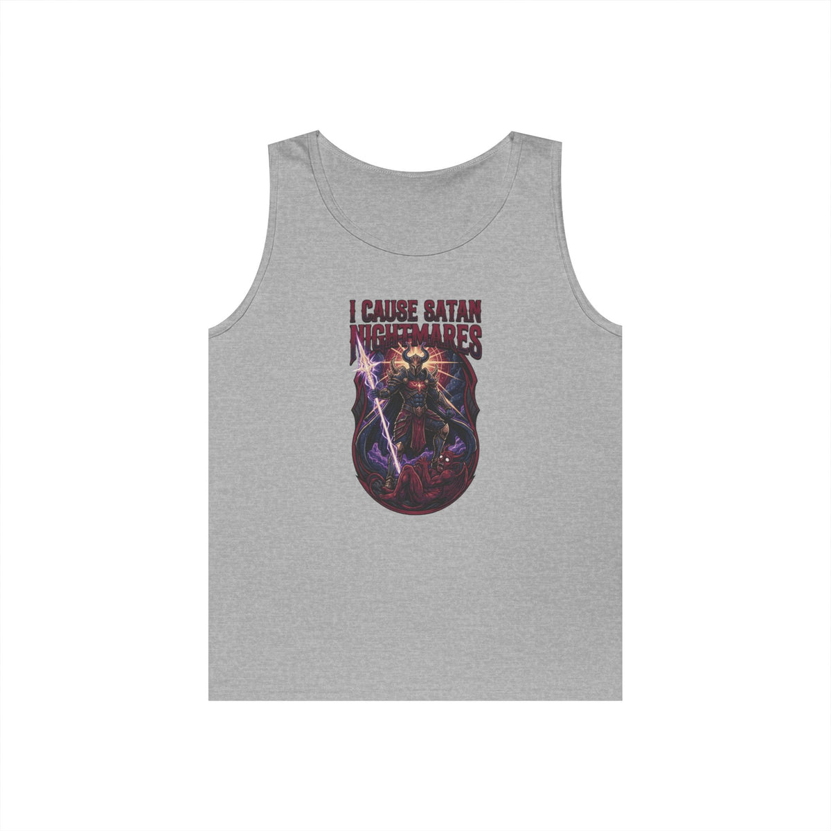 Color: Sport Grey | I Cause Satan Nightmares Tank Top