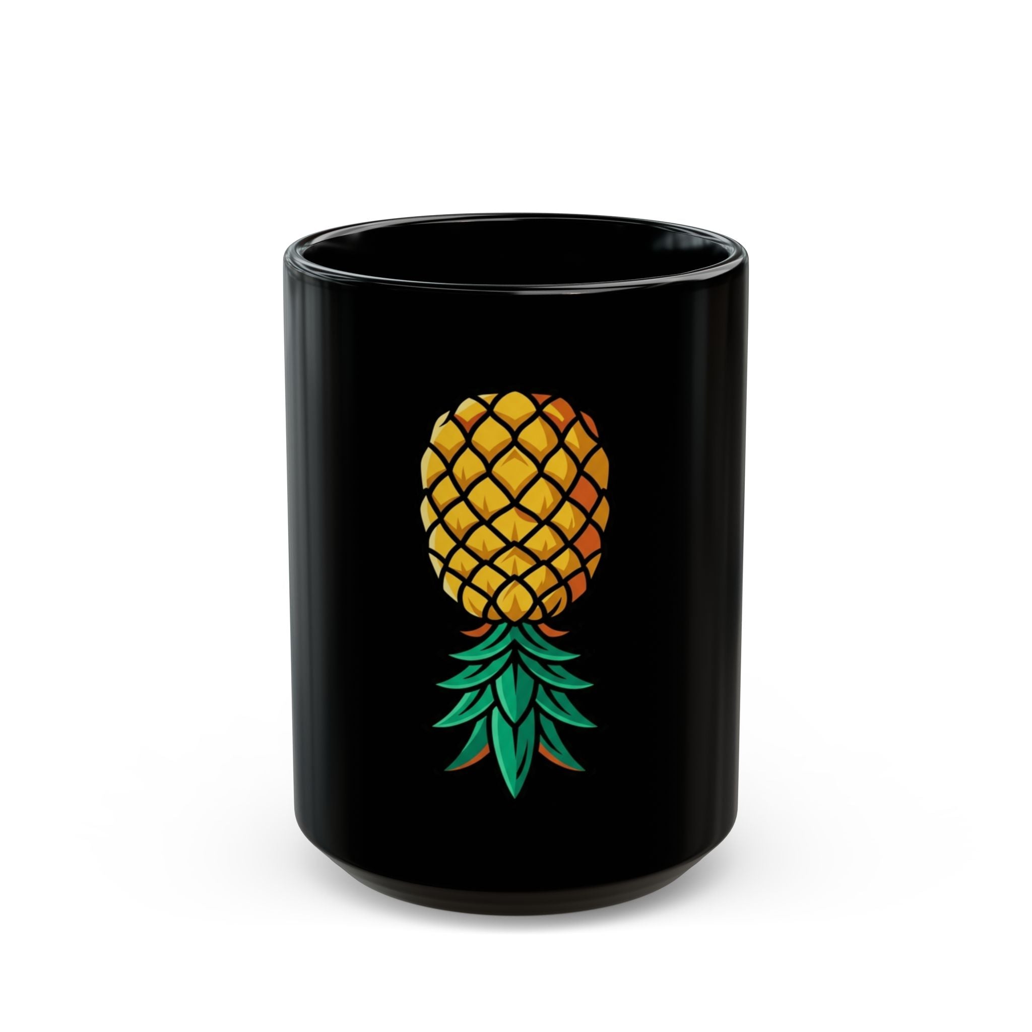"Good Eating" Black Ceramic Mug — Graphic