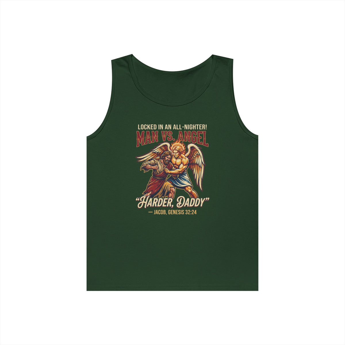 "Good Book Series Man vs Angel" Tank Top