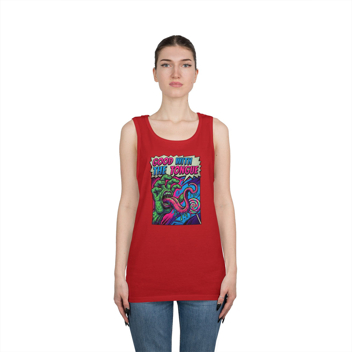 Color: Red | Good With the Tongue Tank Top