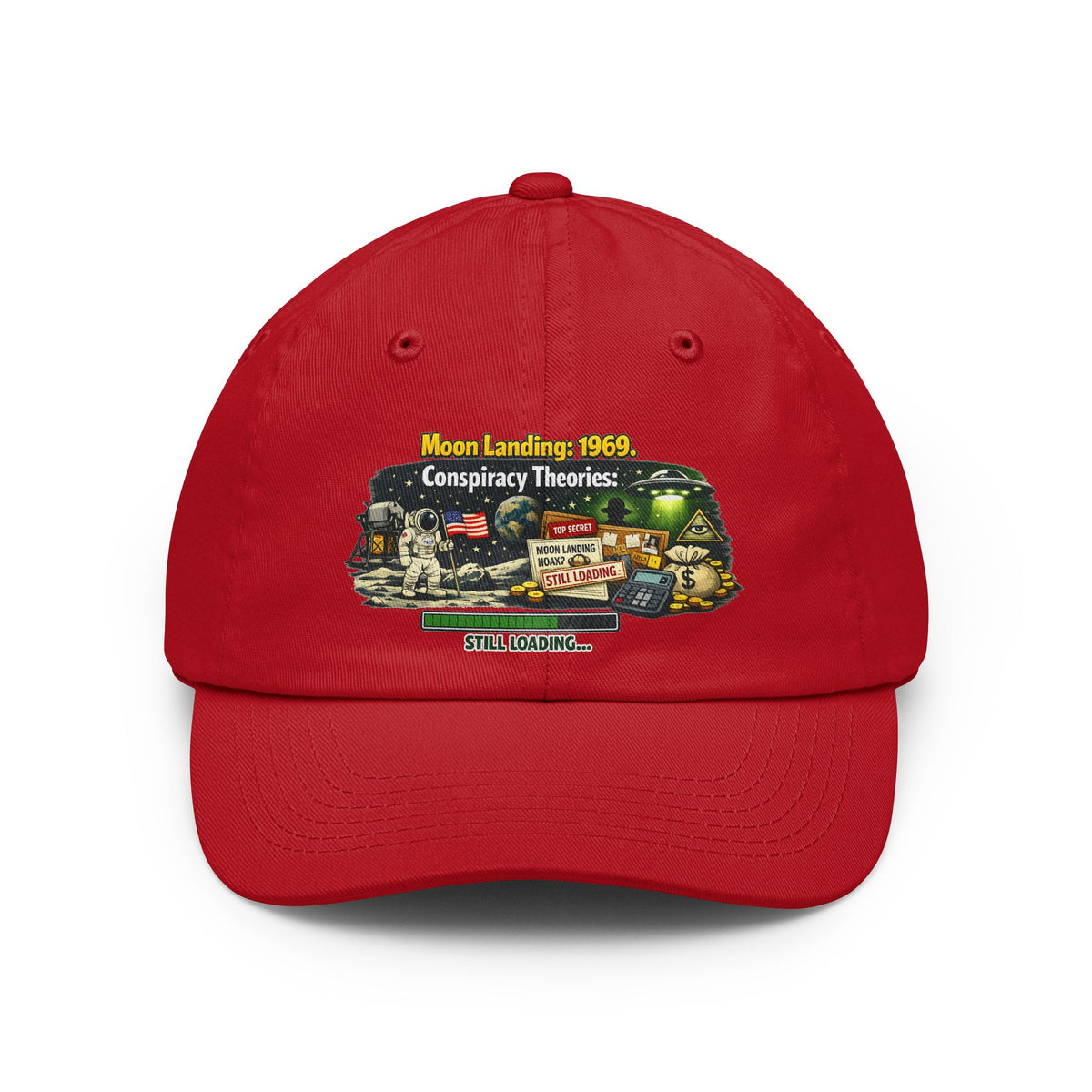 Color: Red | Moon Conspiracy Dad Hat