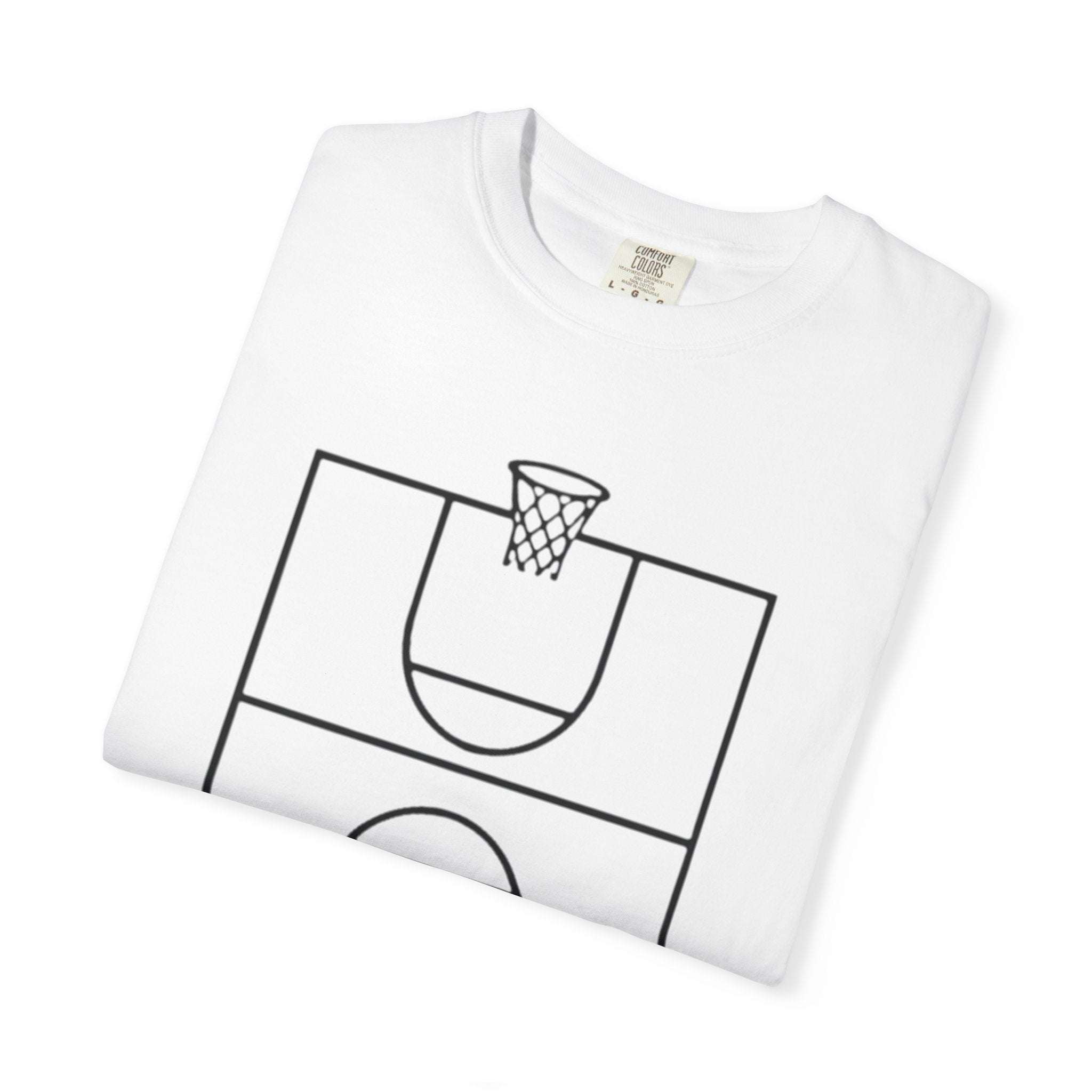 “3‑Point Covenant: Faith, Family, Free Throws" Unisex Garment-Dyed T-shirt