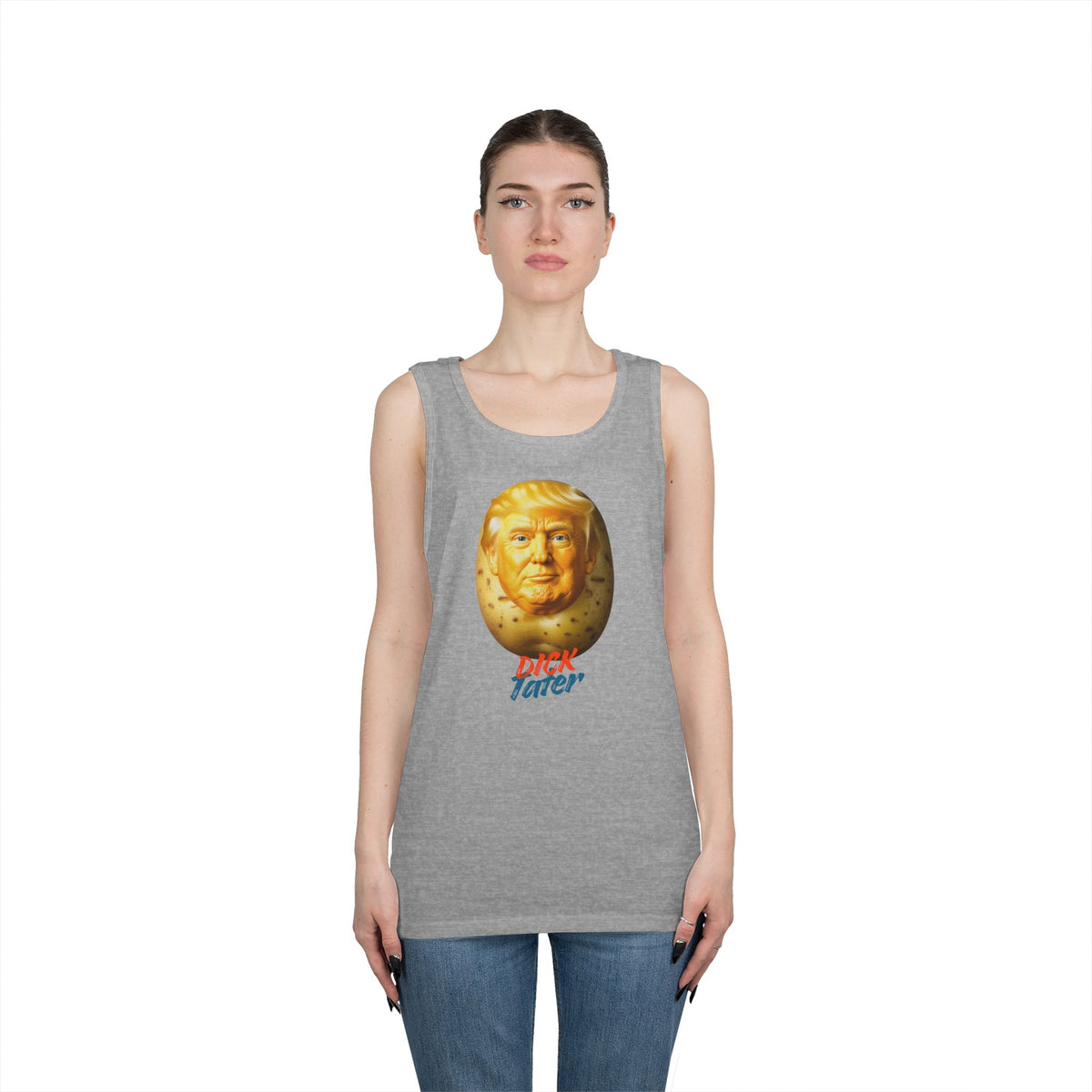 Color: Sport Grey | Dick Tater Tank Top