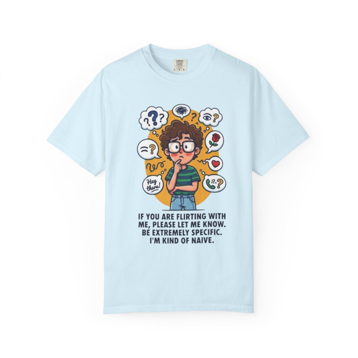 Color: Chambray | Flirting Unisex Garment-Dyed Tee