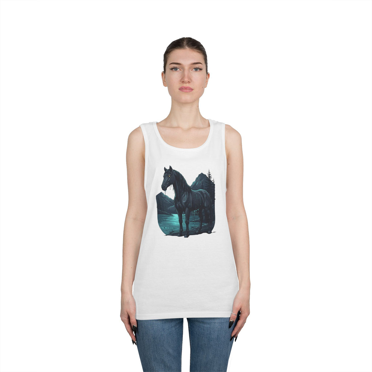 Color: White | Kelpie (Scottish Folklore) Tank Top
