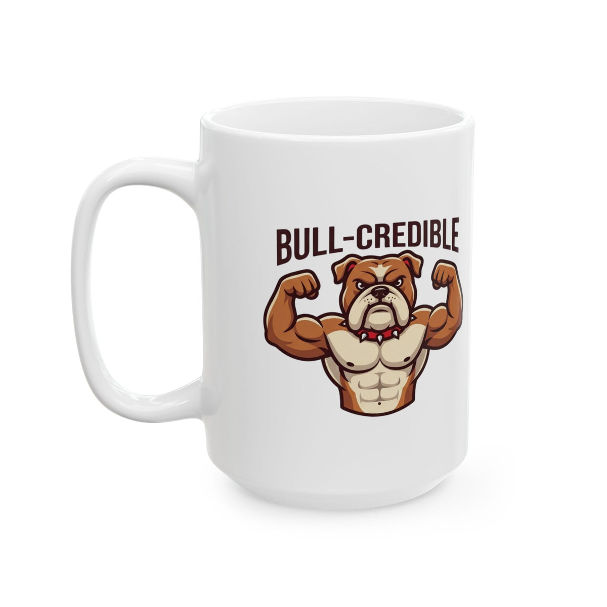 "Bull Credible" White Ceramic Mug