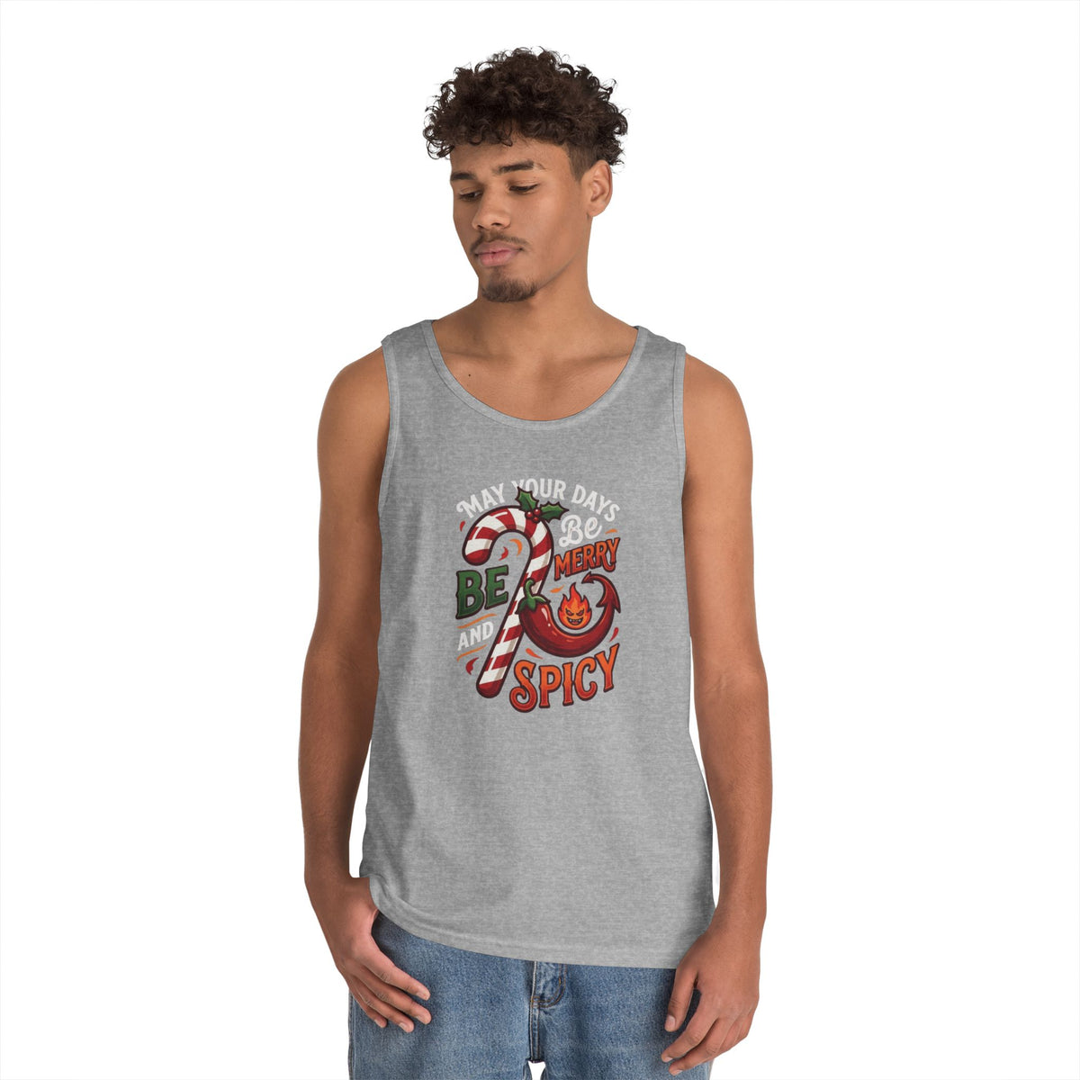 "May Your Days Be Merry and Spicy" Tank Top