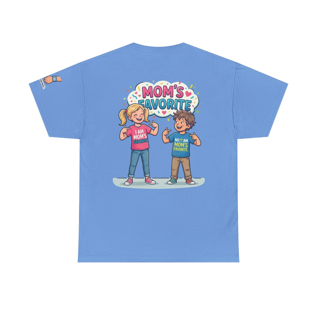Color: Carolina Blue | Mom's Favorite Premium Graphic Tee