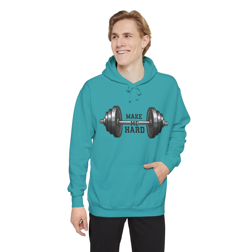 Make Me Hard - Morning Demands | Garment-Dyed Hoodie — AttitudeShirts