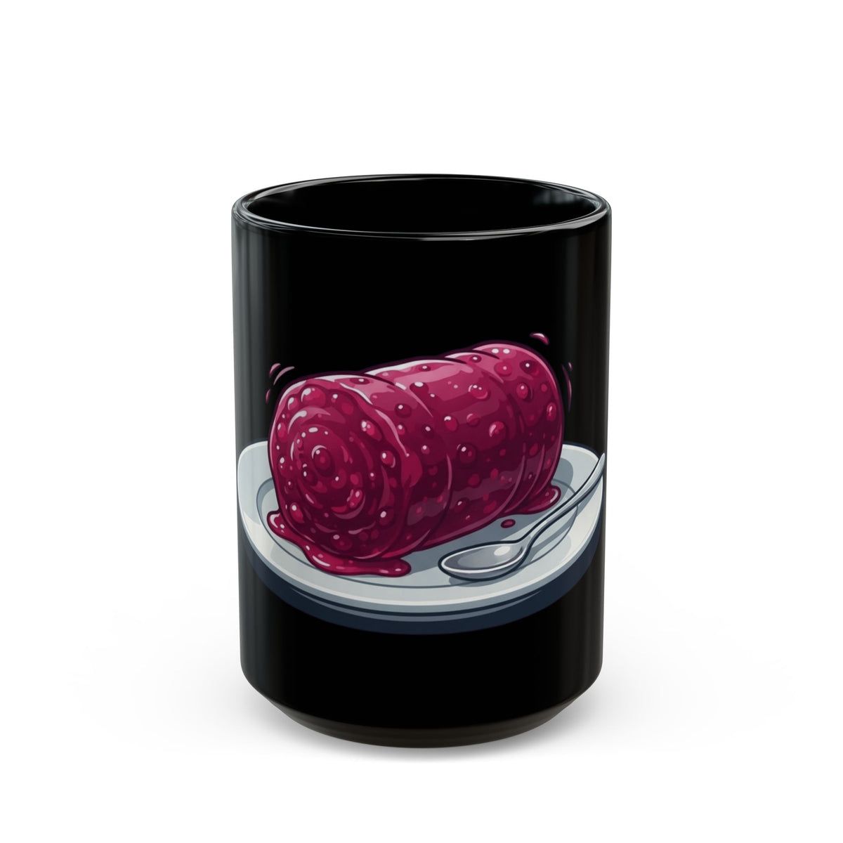 "Yes It's From A Can" Black Ceramic Mug — Graphic