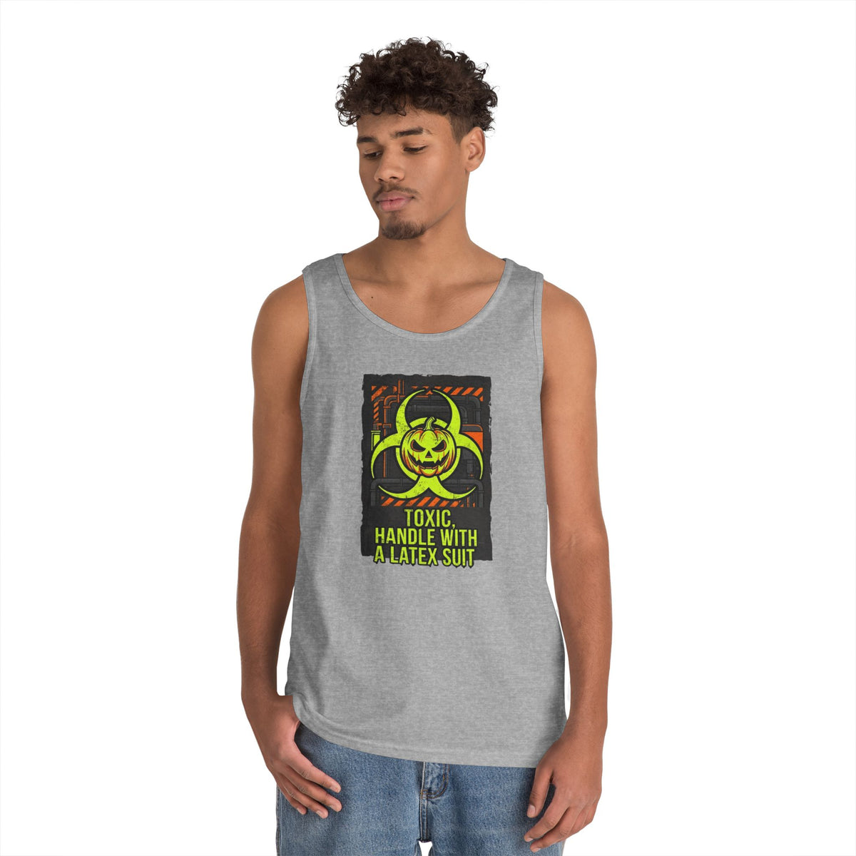 Color: Sport Grey | Toxic handle With Latex Tank Top