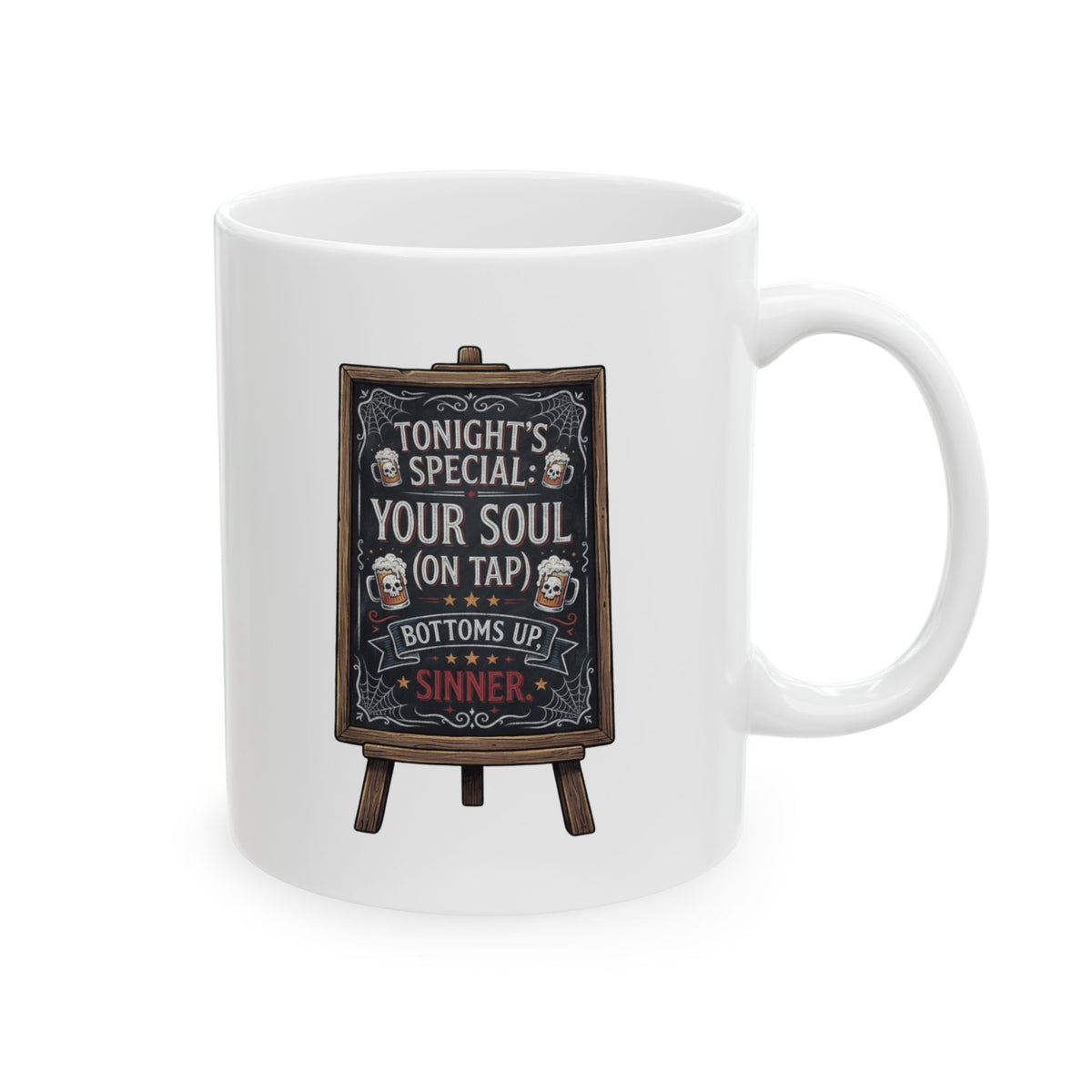"Soul On Tap" White Ceramic Mug