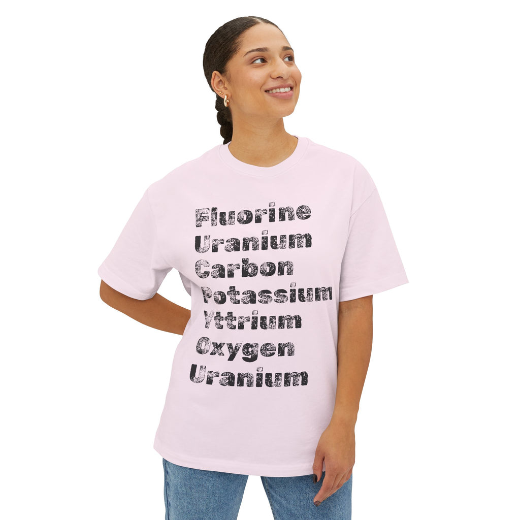 The "Periodic Salt" Tee | Fluorine Uranium Carbon Potassium Yttrium Oxygen