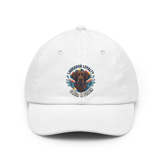 Color: White | Labrador Loyalty Swim Fetch Dad Hat