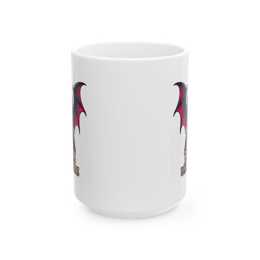 "Bite Me Where It Hurts" White Ceramic Mug