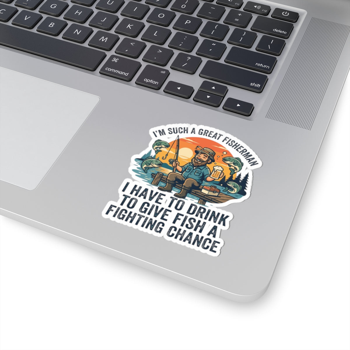 "Drink to Give Fish a Fighting Chance" Sticker — Main