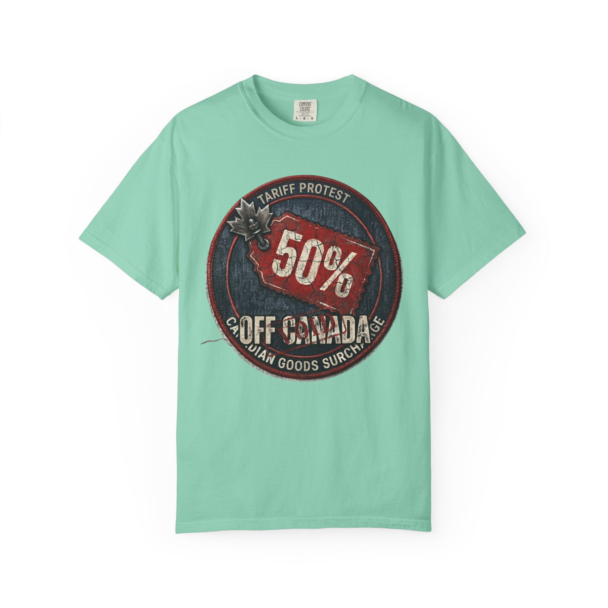 Color: Island Reef | 50% Off Canada Unisex Garment-Dyed Tee