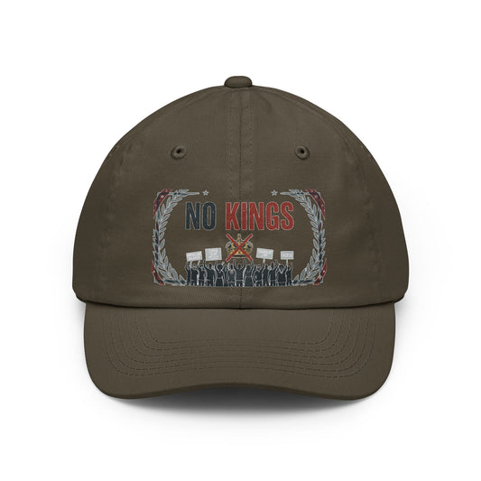 Color: Olive | No Kings, No Masters | Dad Hat — AttitudeShirts