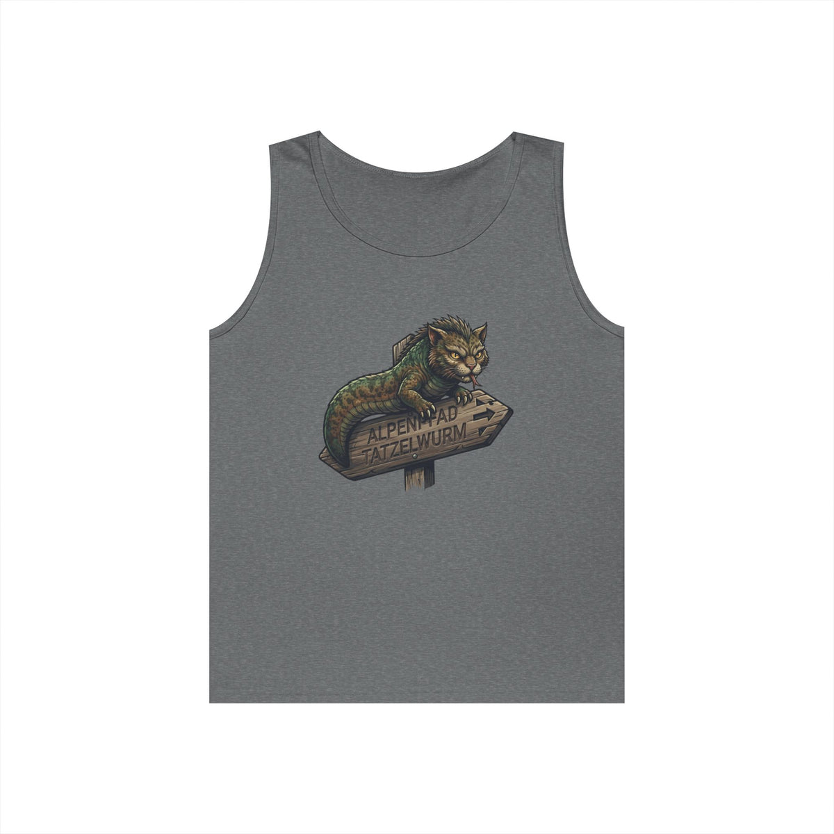 Color: Graphite Heather | Tatzelwurm (Alpine Europe) Tank Top