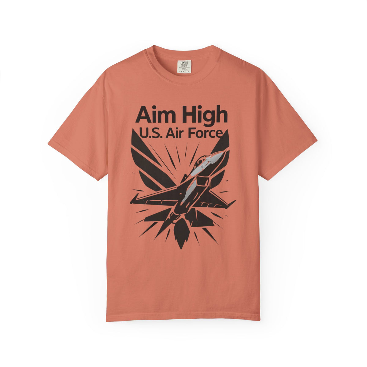 Color: Terracotta | Aim High Unisex Garment-Dyed T-shirt