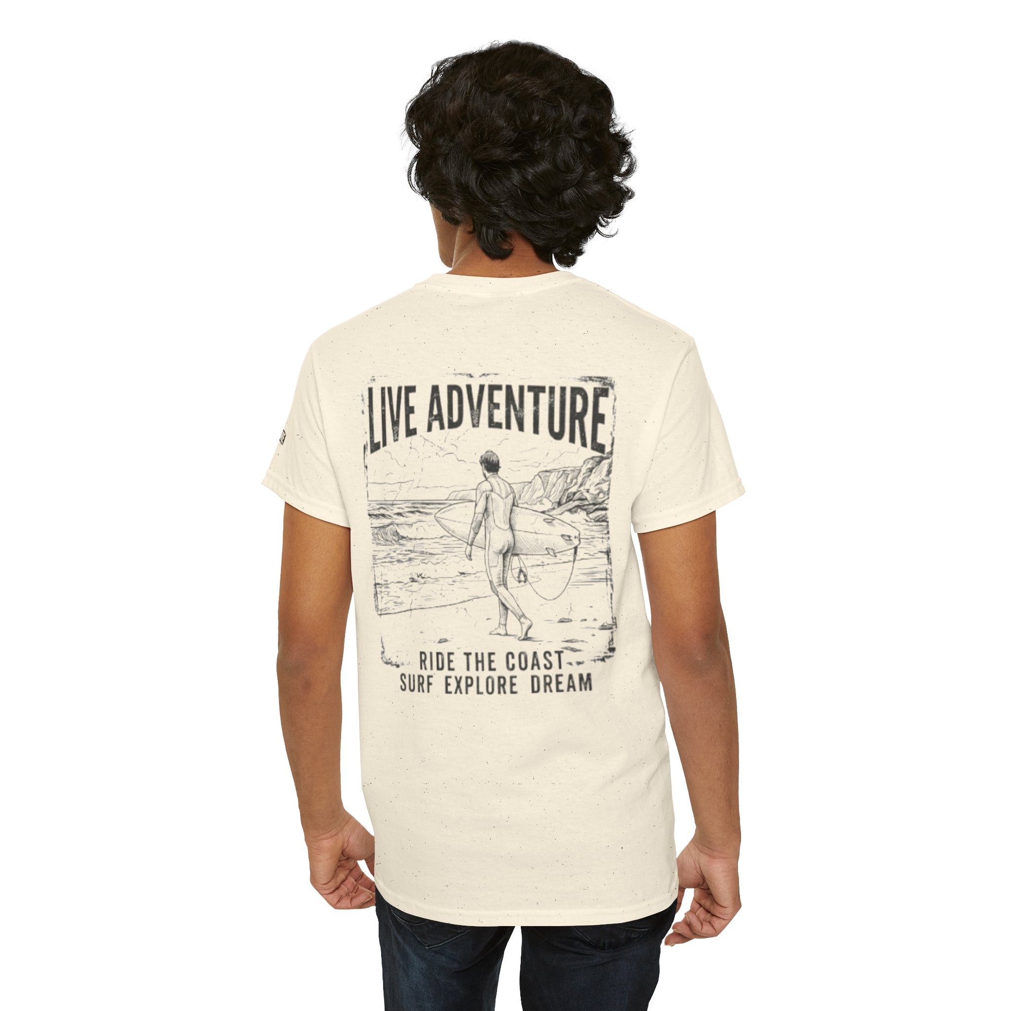 "Live Adventure - Surf" Premium Graphic Tee