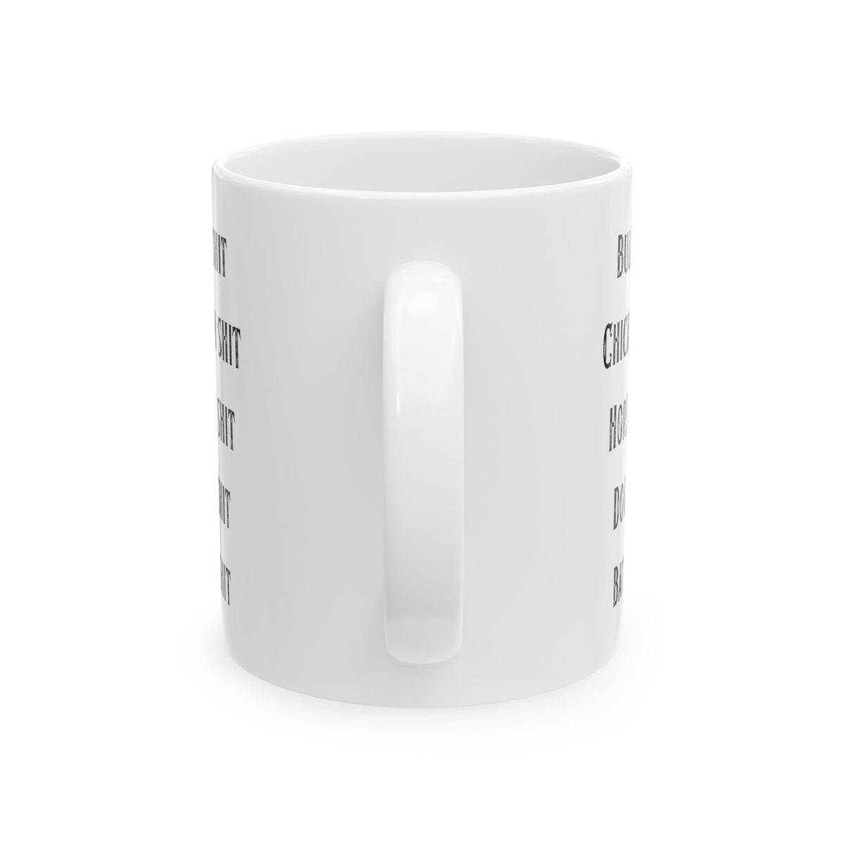 "Types of Shit" White Ceramic Mug — Graphic