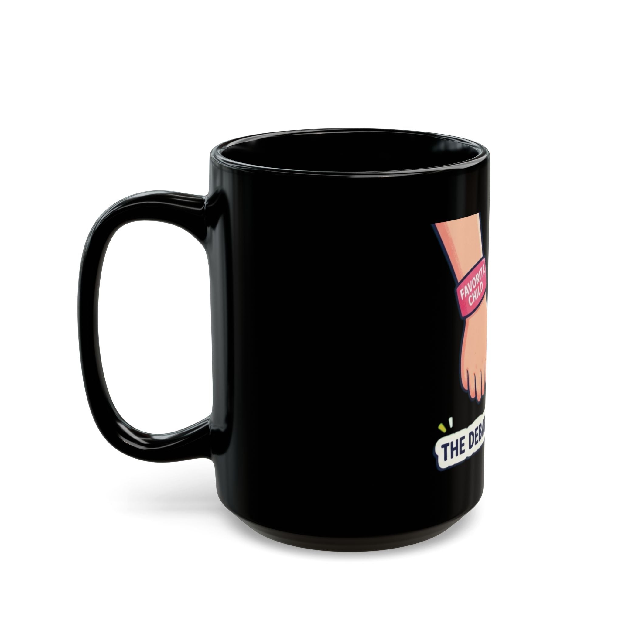 "Grandpa's Favorite" Black Ceramic Mug — Graphic