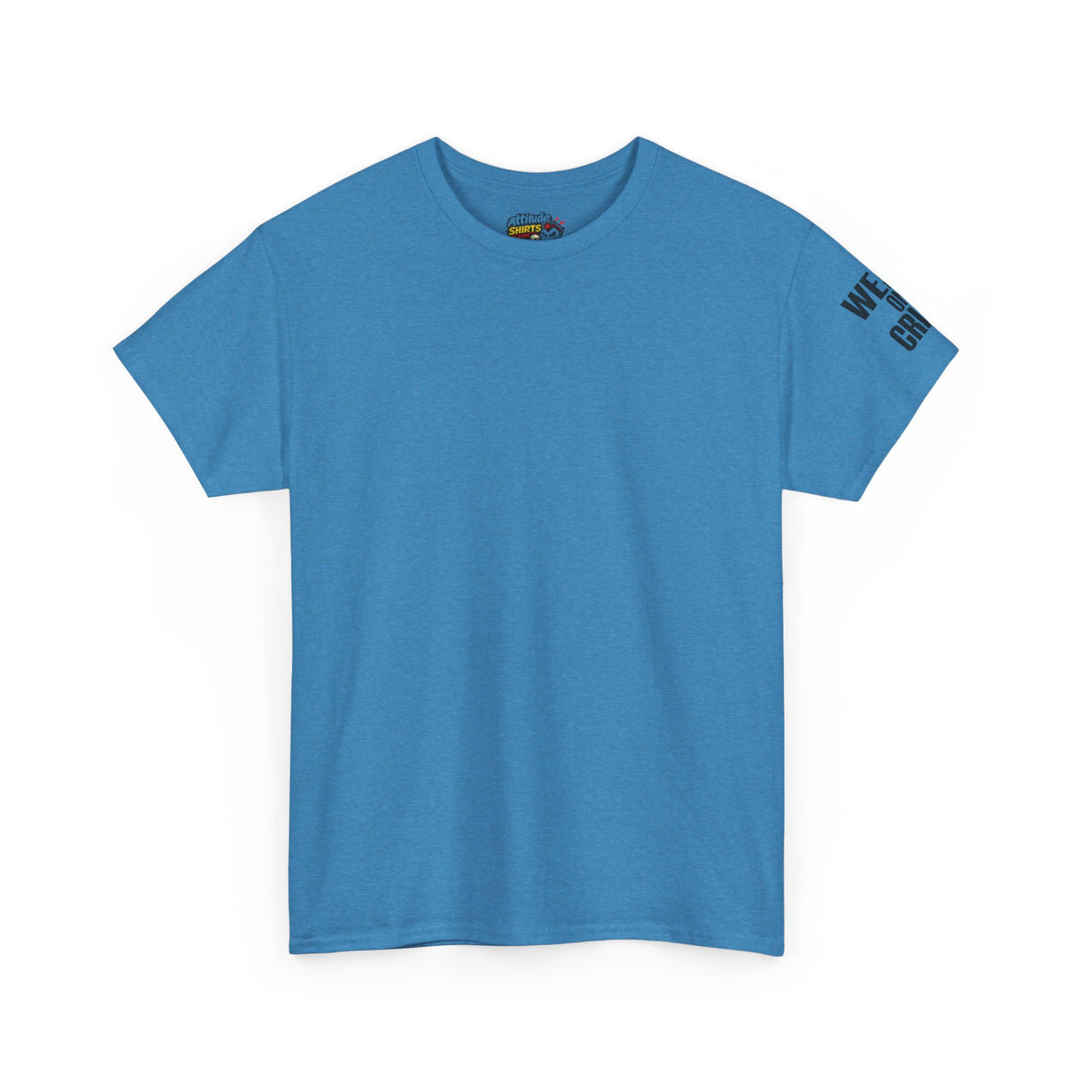 Color: Heather Sapphire | Weak On Crime Premium Graphic Tee