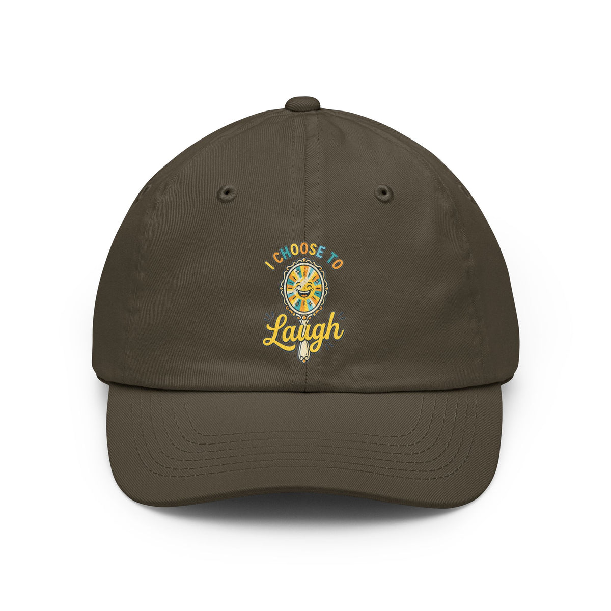 Color: Olive | I Choose to Laugh Dad Hat