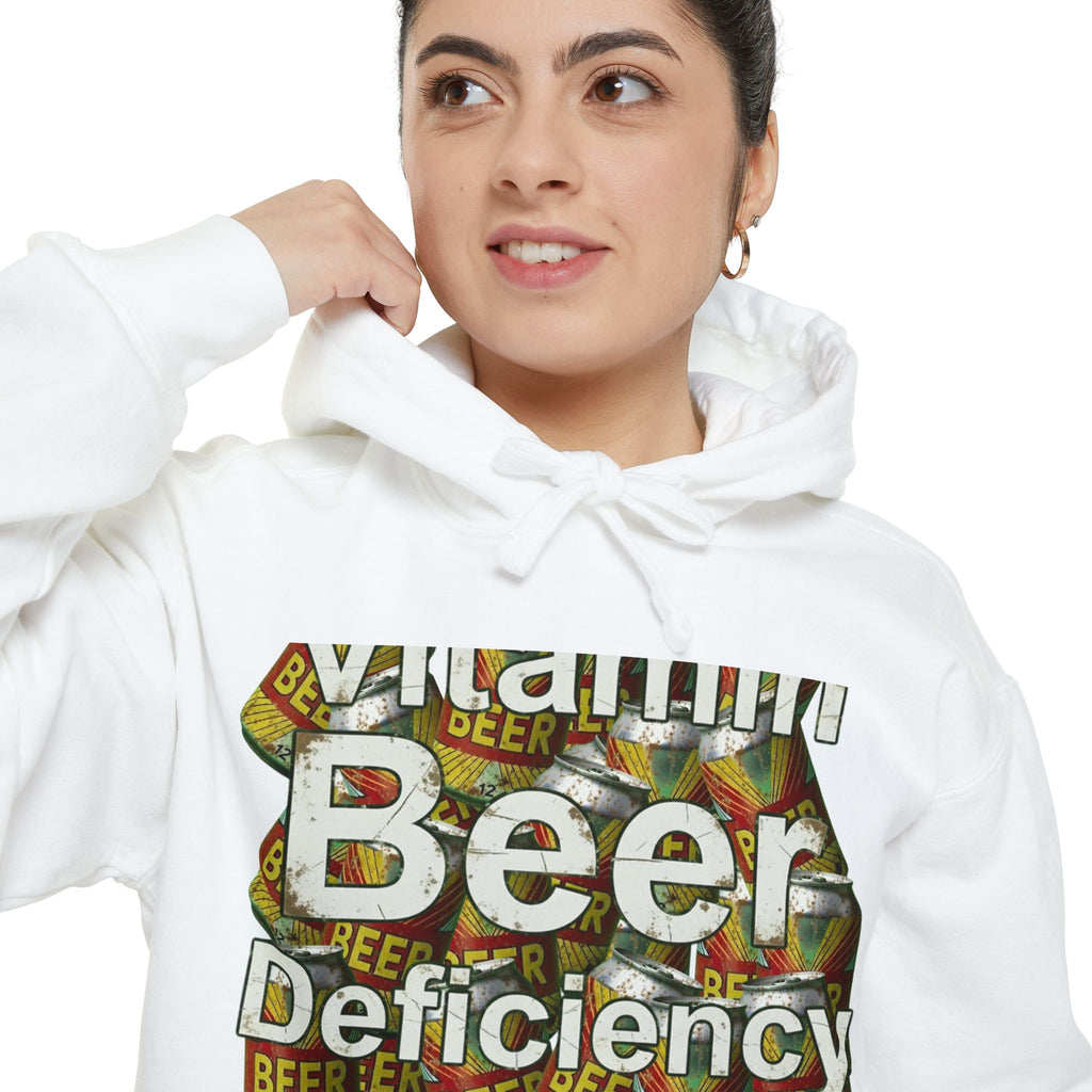 Vitamin Beer: My Daily Dose | Garment-Dyed Hoodie — AttitudeShirts