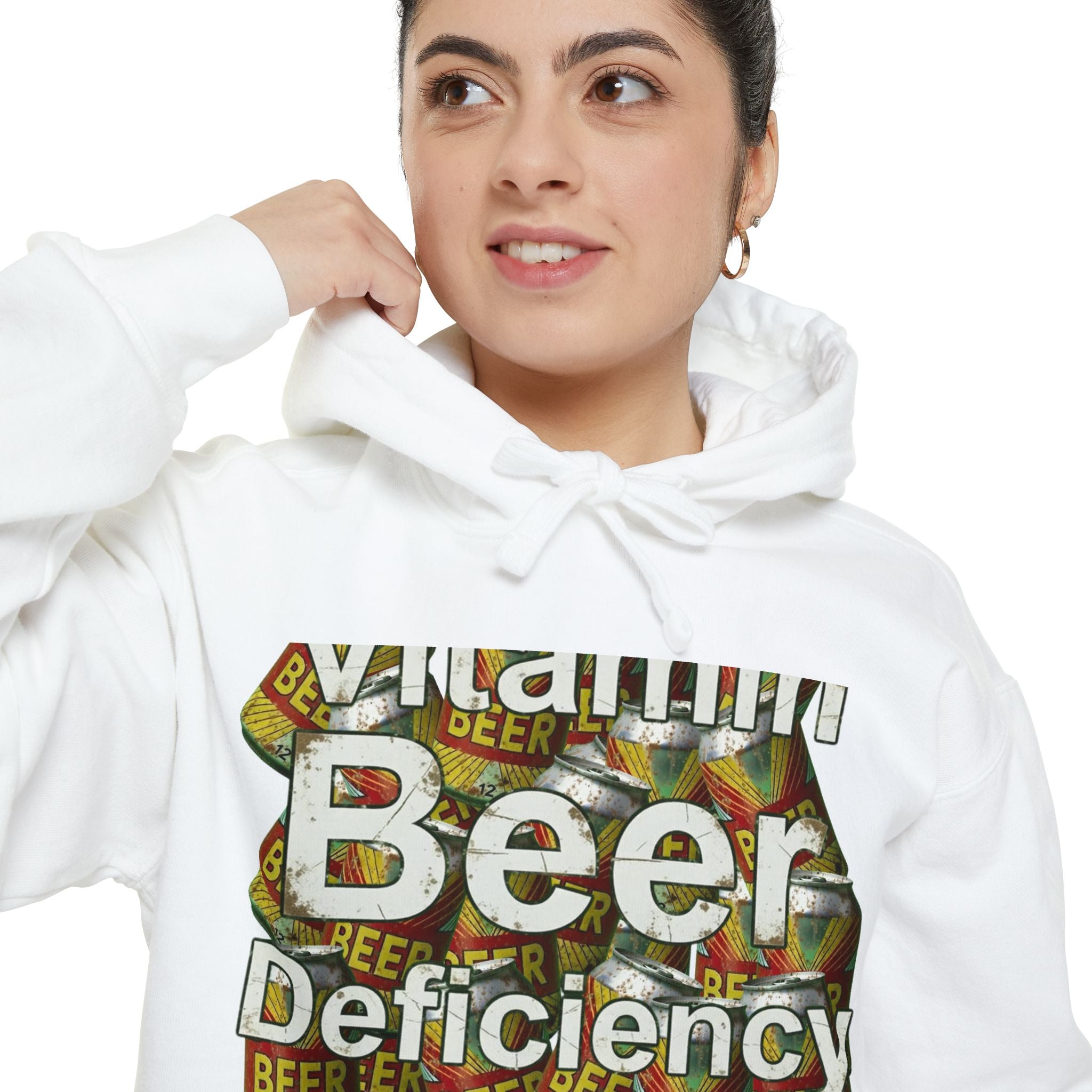 Vitamin Beer: My Daily Dose | Garment-Dyed Hoodie — AttitudeShirts